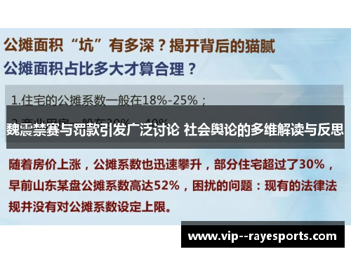 魏震禁赛与罚款引发广泛讨论 社会舆论的多维解读与反思